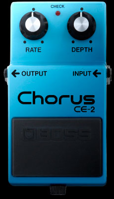 Pedal BOSS CE-2 Chorus original, fotografía histórica oficial