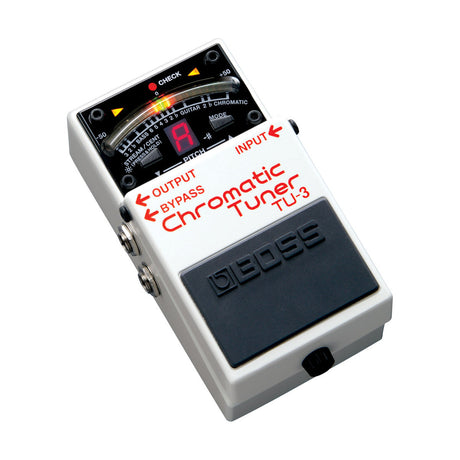 Pedal afinador cromático BOSS TU-3, vista en ángulo