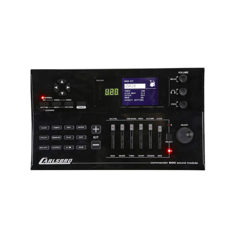 Batería electrónica Carlsbro CSD600, detalle del módulo Commander 600
