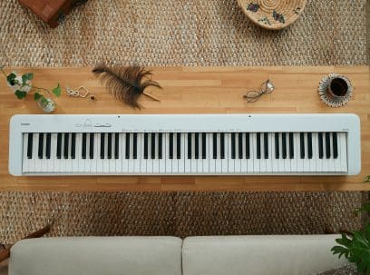 Piano digital Casio CDP-S110 blanco, vista adicional oficial