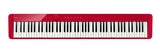 Detalle del acabado rojo del piano Casio Privia PX-S1100