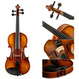 Violín Christina Italy V-02 3/4 vista frontal y detalles