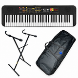 Combo Teclado Organeta Yamaha PSR F52 con Base X y Estuche Lona