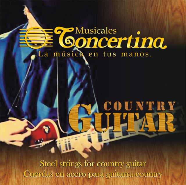 Encordado Concertina Country Guitar para guitarra folk, empaque oficial