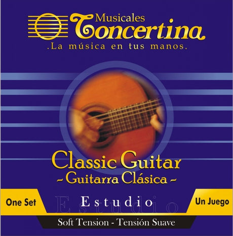 Encordado Concertina Estudio para guitarra clásica, empaque oficial