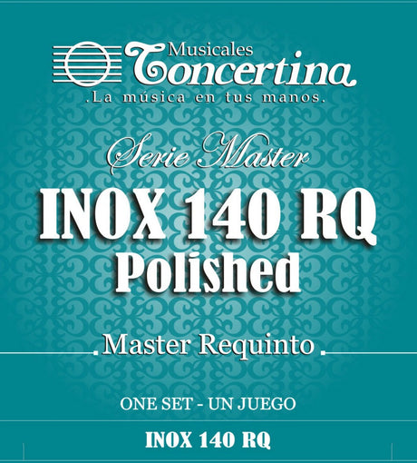 Encordado Concertina INOX 140 RQ para guitarra requinto, empaque oficial
