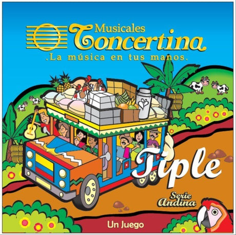 Encordado Concertina para tiple, empaque oficial