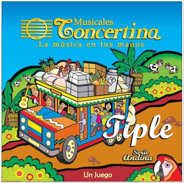 Encordado Concertina para tiple, empaque oficial