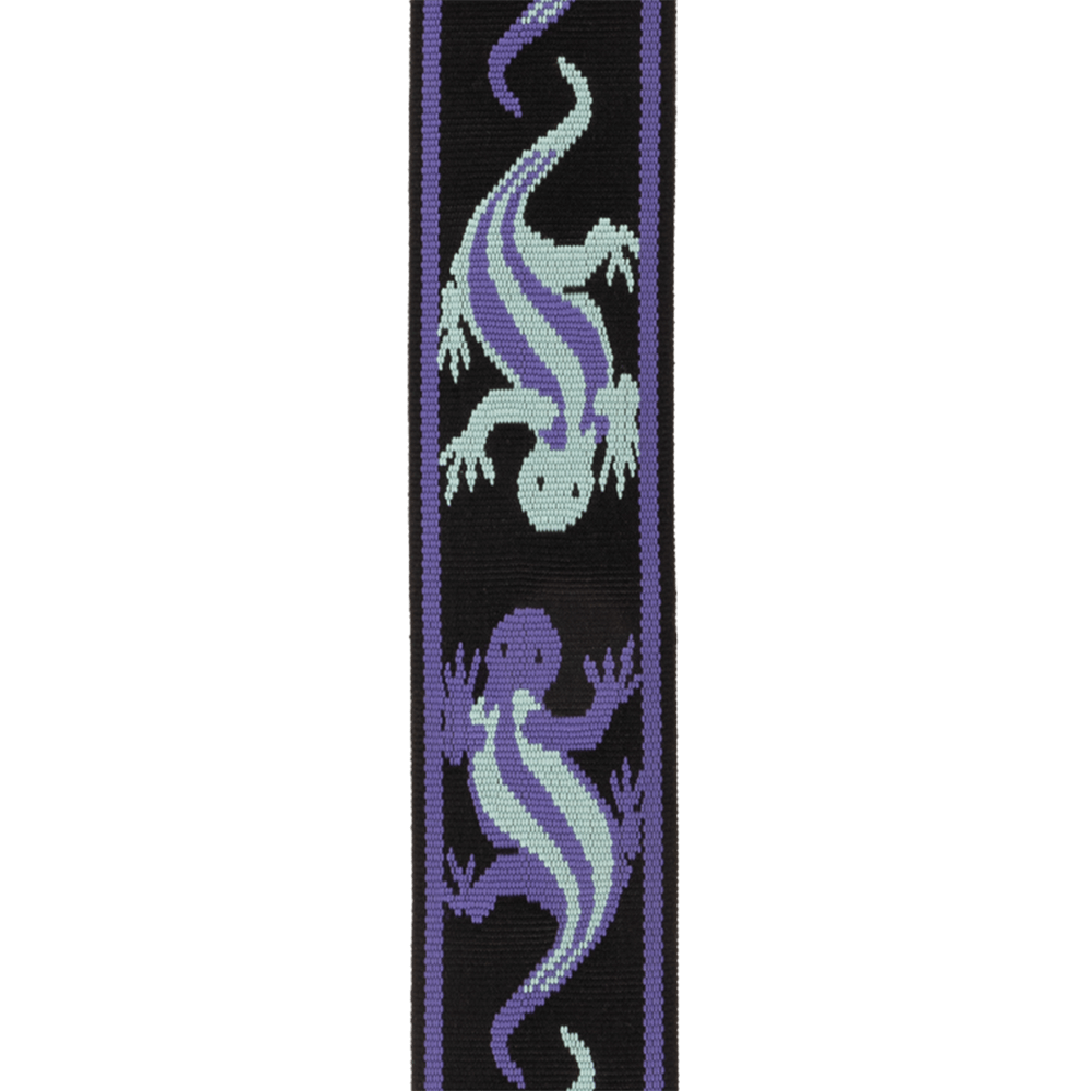 Detalle del diseño Teal Lizards D'Addario 50PW02