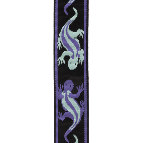 Detalle del diseño Teal Lizards D'Addario 50PW02