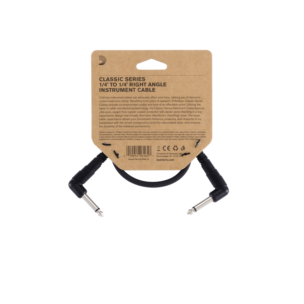 Cable interpedal D’Addario PW-CGTPRA-01, detalle oficial