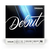 Encordado D’Addario Debut D310 4/4M, detalle oficial