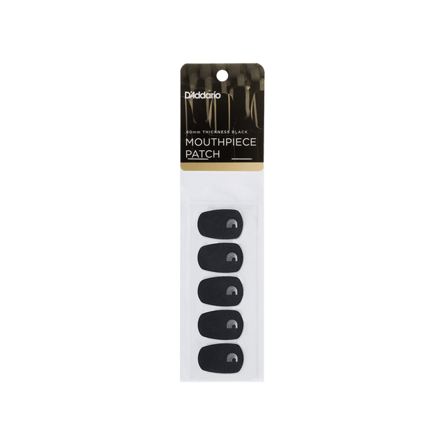 Parches negros D'Addario RMP01B para boquillas de clarinete y saxofón, paquete de 5