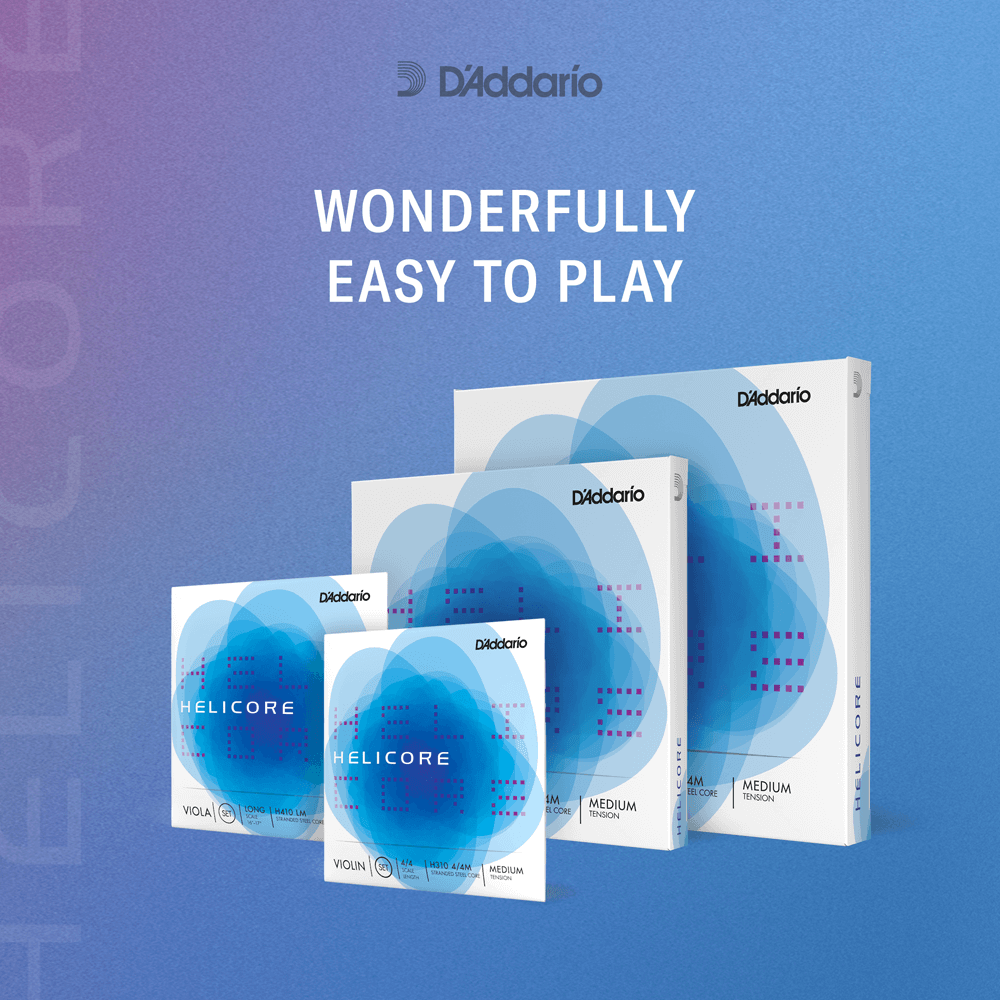 Encordado D’Addario H310 4/4M, detalle oficial de la serie 3