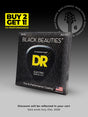 Encordado DR Black Beauties BKB6-30 para bajo de 6 cuerdas