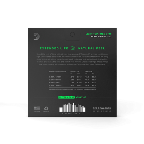 Encordado D’Addario XTB45105, imagen oficial adicional 2