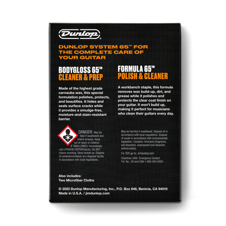 Kit de pulido Dunlop System 65 6501, empaque posterior