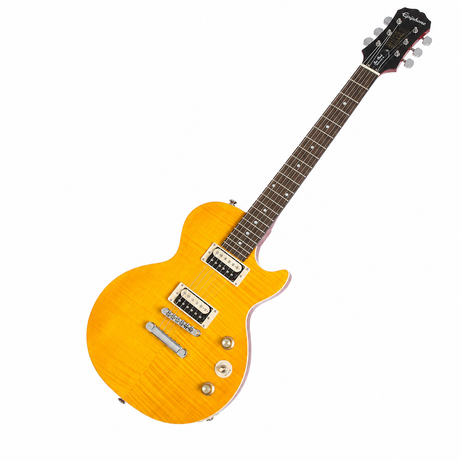 Epiphone Slash Appetite Les Paul Special-II Appetite Amber, guitarra completa en vista diagonal