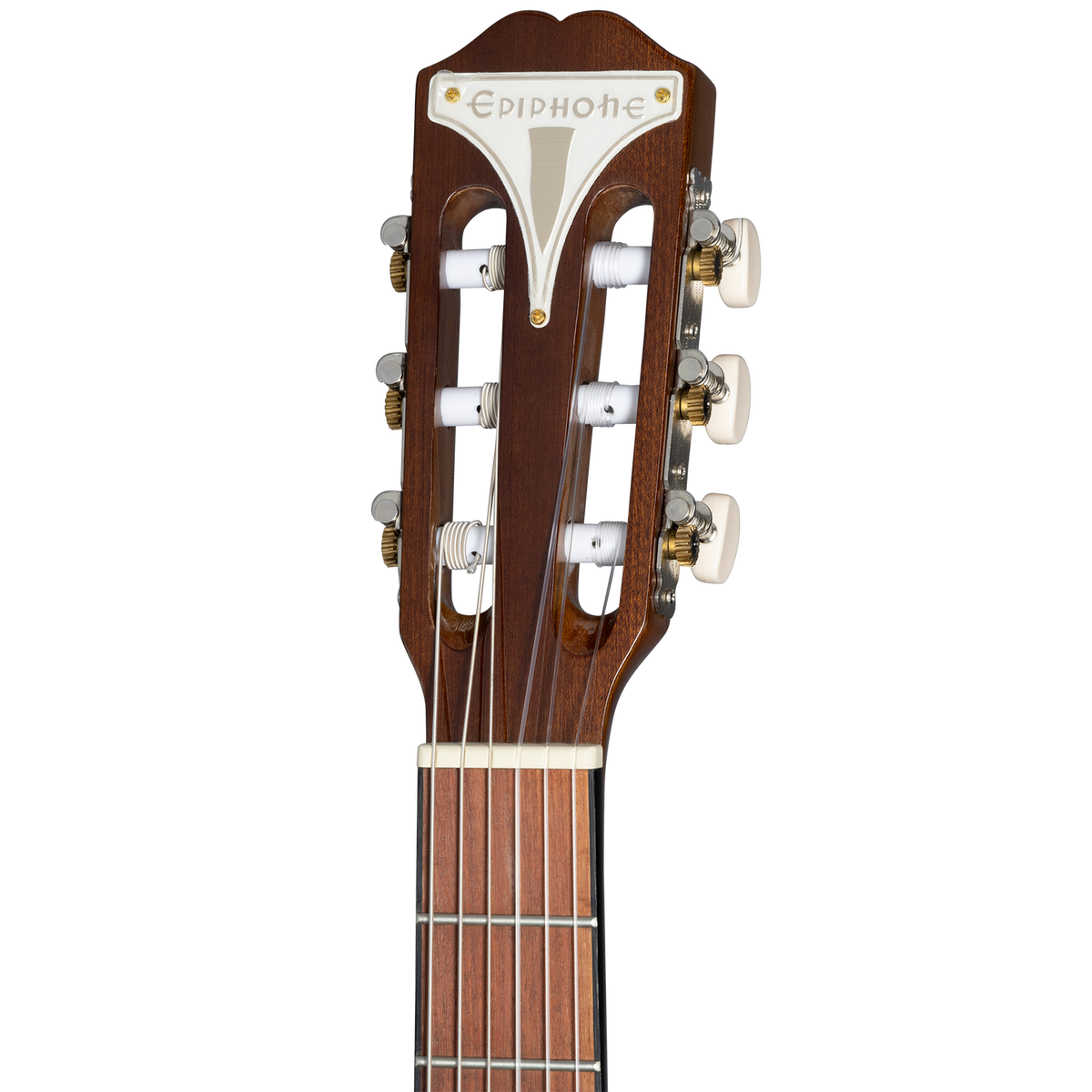 Epiphone Classical E1 Antique Natural, detalle de la pala