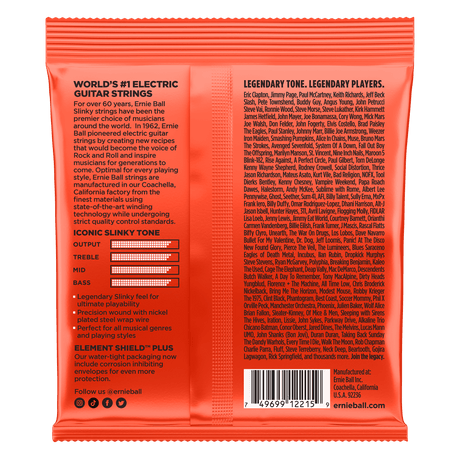 ENCORDADO ERNIE BALL 2215 - vista posterior