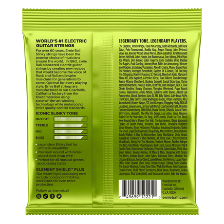 ENCORDADO ERNIE BALL 2221 - vista posterior
