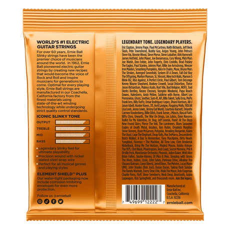 ENCORDADO ERNIE BALL 2222 - vista posterior