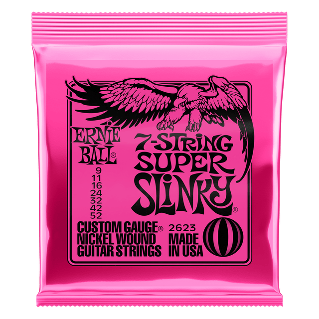 ENCORDADO ERNIE BALL 2623 (7 CUERDAS 0.09) - vista frontal
