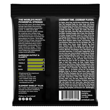 ENCORDADO ERNIE BALL 2721 - vista posterior