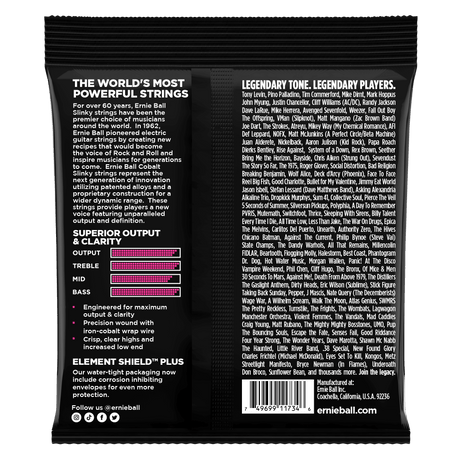 ENCORDADO ERNIE BALL 2737 - vista posterior