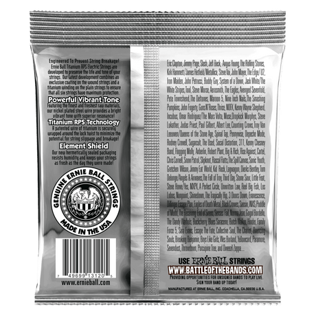 ENCORDADO ERNIE BALL 3120 COATED TITANIUM - vista posterior