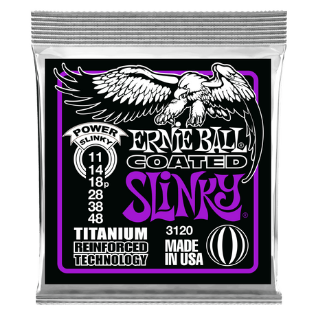 ENCORDADO ERNIE BALL 3120 COATED TITANIUM - vista frontal