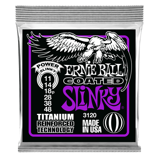 ENCORDADO ERNIE BALL 3120 COATED TITANIUM - vista frontal