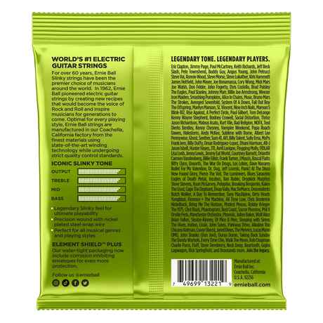 ENCORDADO ERNIE BALL 3221 - vista posterior