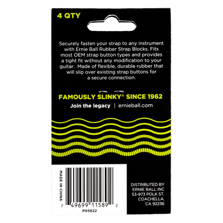 SEGURO CORREA ERNIE BALL 5622 - vista posterior