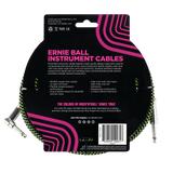 LINEA ERNIE BALL 10FT PO-6077 VERDE NEGRO - vista posterior