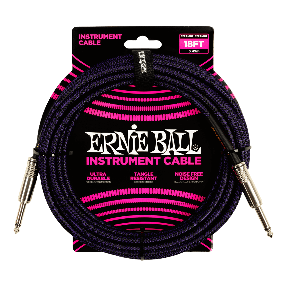 LINEA ERNIE BALL 18FT PO-6395 PURPURA - vista frontal