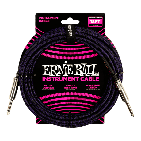 LINEA ERNIE BALL 18FT PO-6395 PURPURA - vista frontal