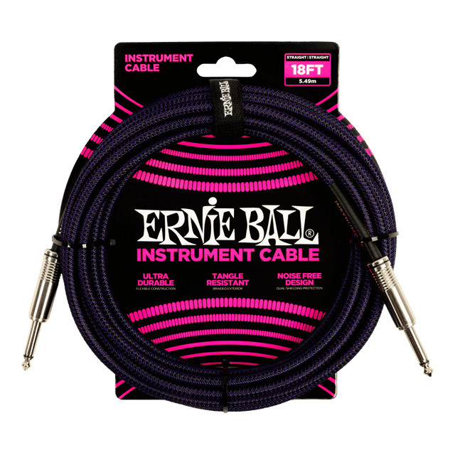 LINEA ERNIE BALL 18FT PO-6395 PURPURA - vista frontal