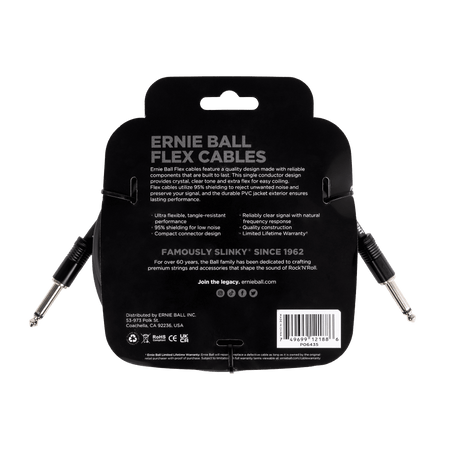 LINEA ERNIE BALL 20FT PO6435 - vista posterior