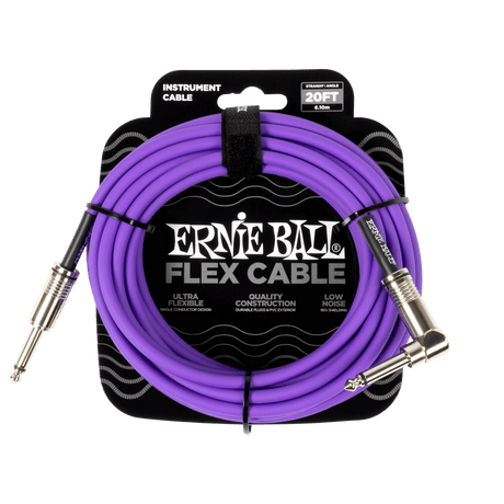 LINEA ERNIE BALL 0FT PO-6466 MORADA - vista frontal
