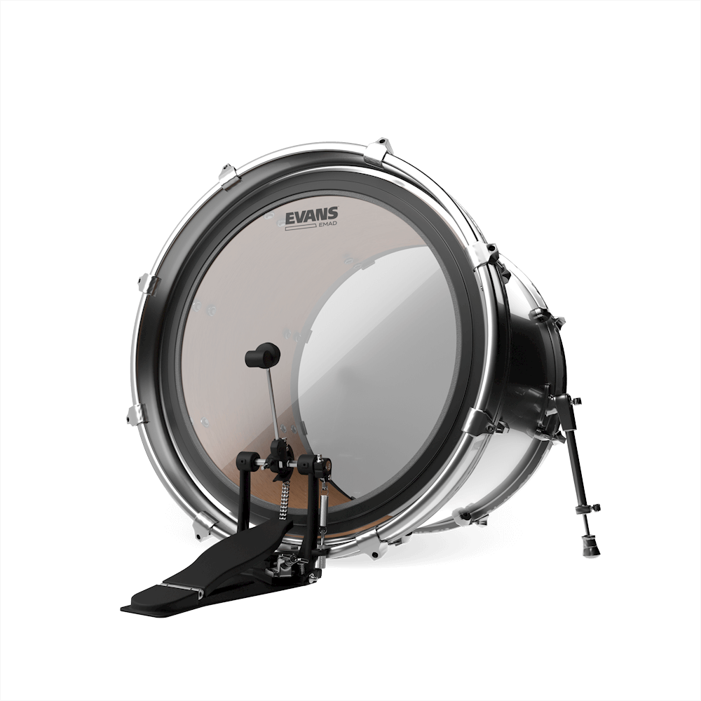 EVANS BD22EMAD EMAD Clear instalado en bombo