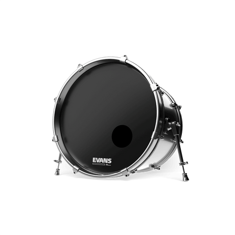 EVANS BD22RB EQ3 Reso Black instalado en bombo