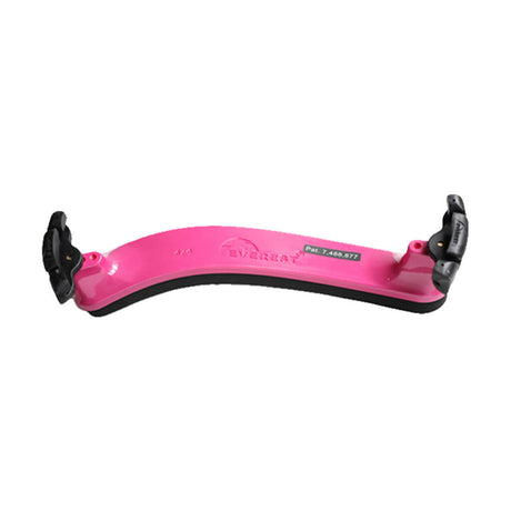 Almohadilla Everest ES-4 rosa intenso para violín 4/4 y 3/4 sobre fondo blanco