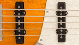 Detalle de las pastillas Noiseless del Classic Vibe Active 70s Jazz Bass V