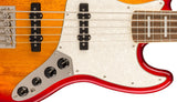 Detalle del preamplificador activo de 9 V del bajo Squier