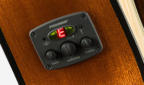 Detalle del preamplificador Fishman del Fender CB-60SCE