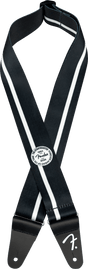 Correa Fender 70th Anniversary negra, vista frontal