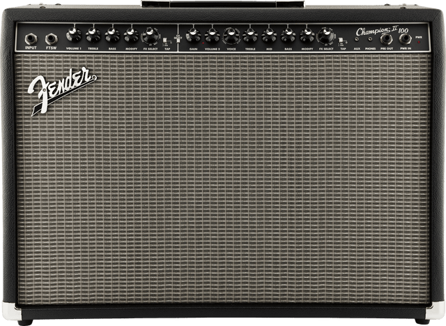 Amplificador Fender Champion II 100 negro, vista frontal
