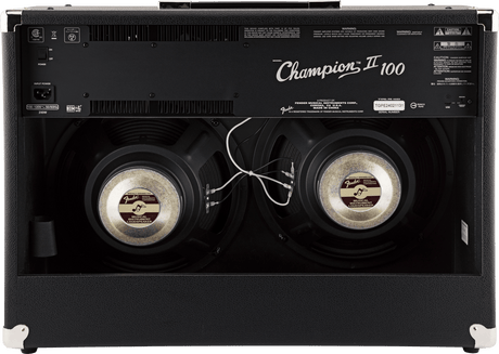 Amplificador Fender Champion II 100 negro, vista posterior