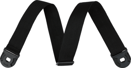 Correa Fender Quick Grip Black Polypro negra, vista frontal